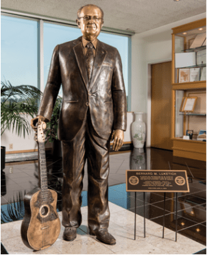Custom statue honoring company founder