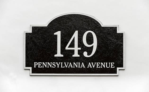 Aluminum Finish Address Plaque